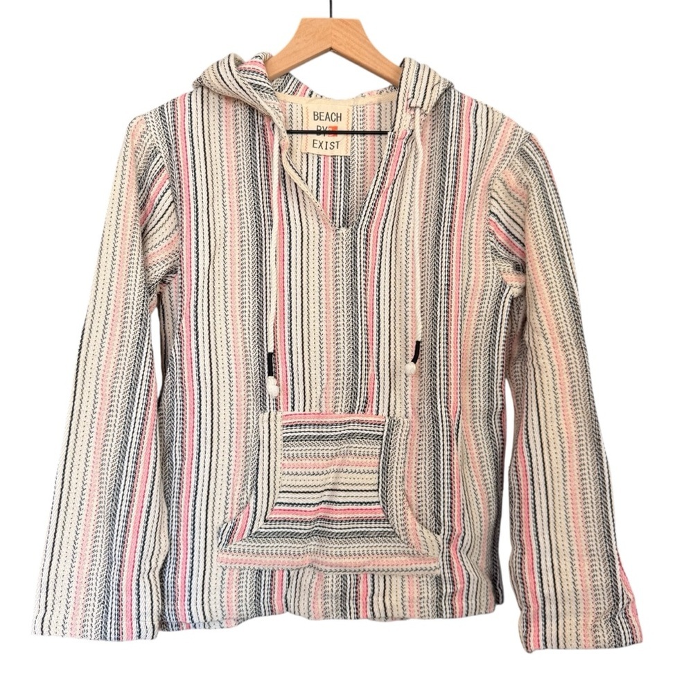 Beach By Exist Beachy Striped Hoodie